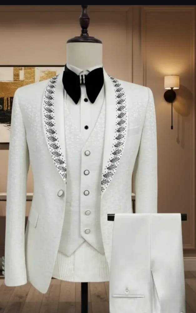 Man 5 piece suit with 100% cotton fabric-4
